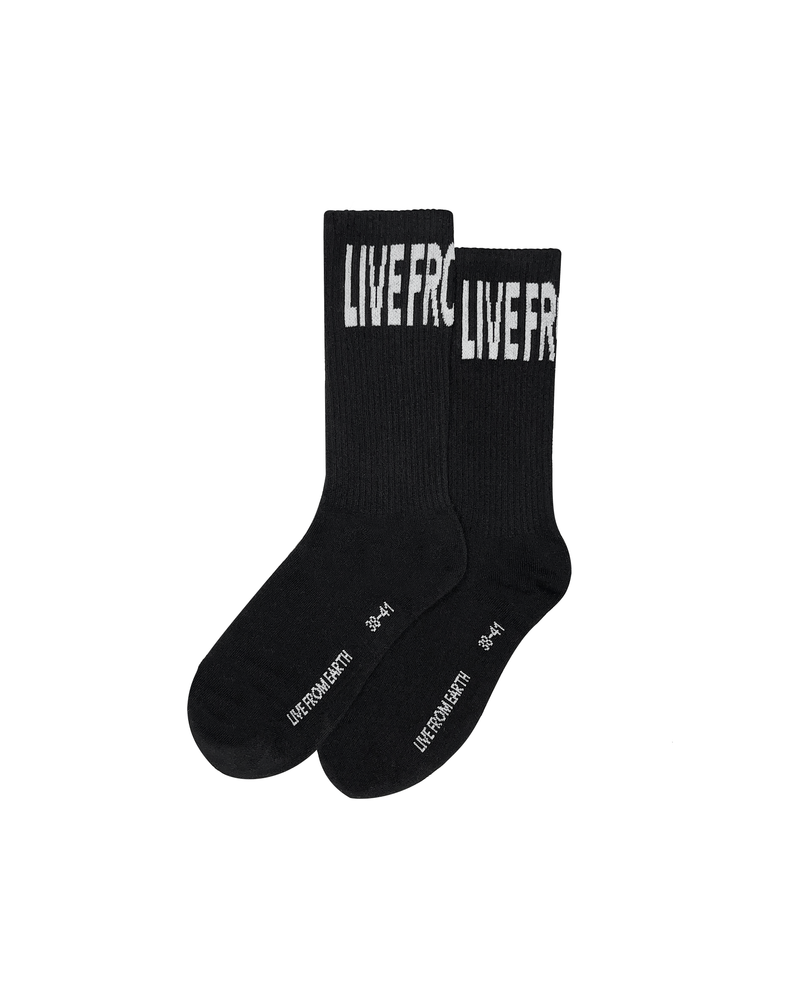 LFE Stretched Logo Socks - Black