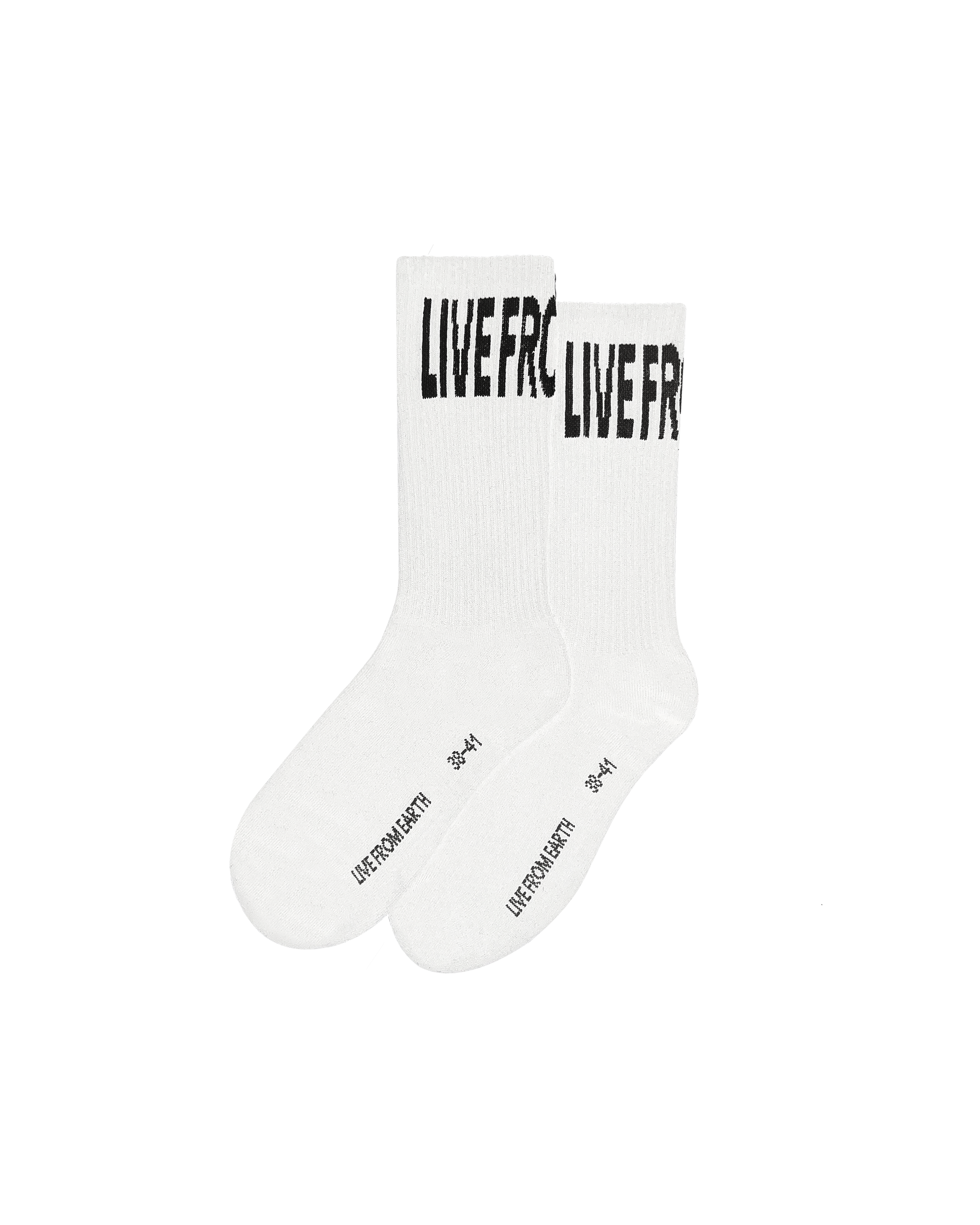 LFE Strechted Logo Socks - White