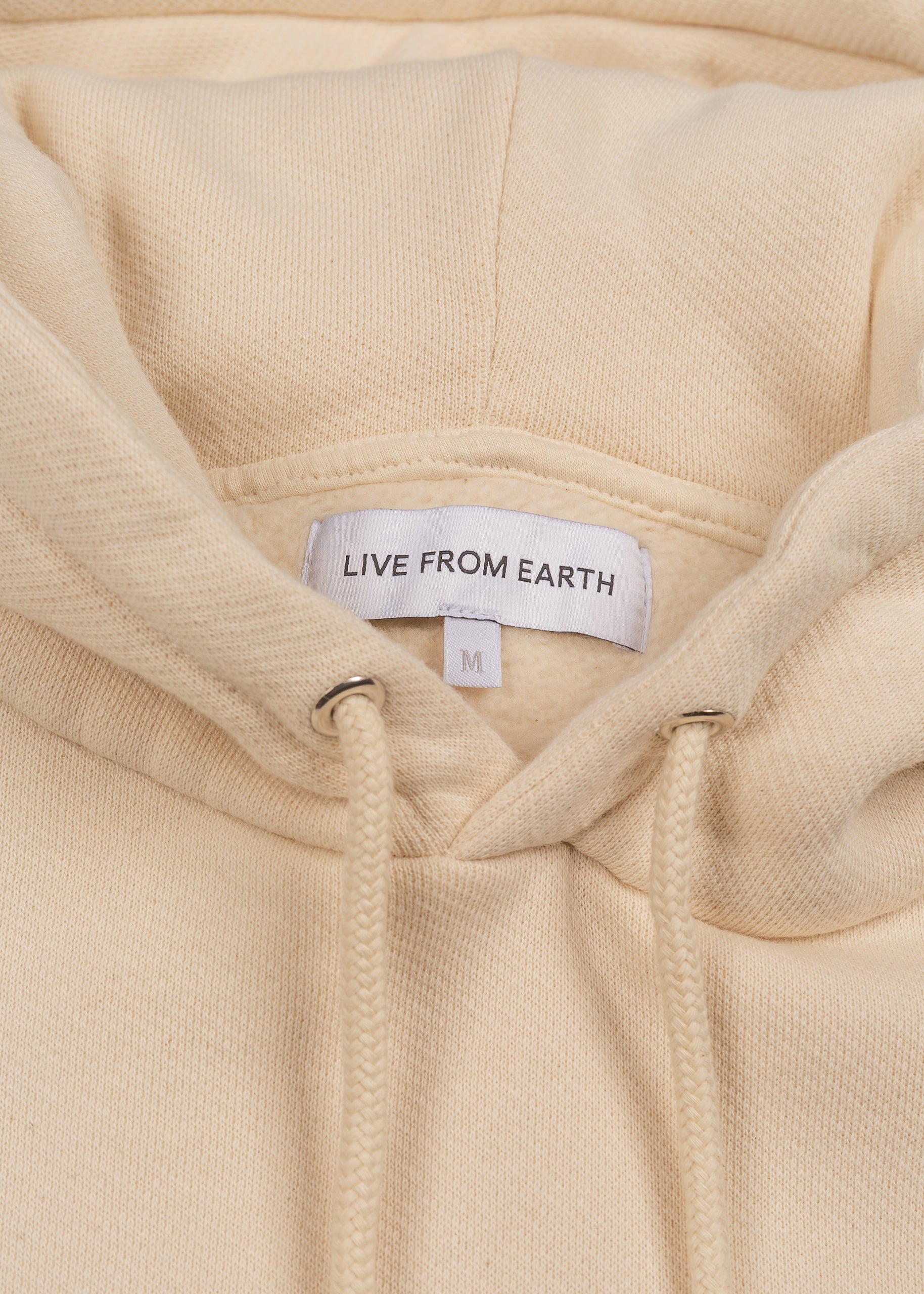 LFE Stretched Logo Hoodie - Natural Cotton