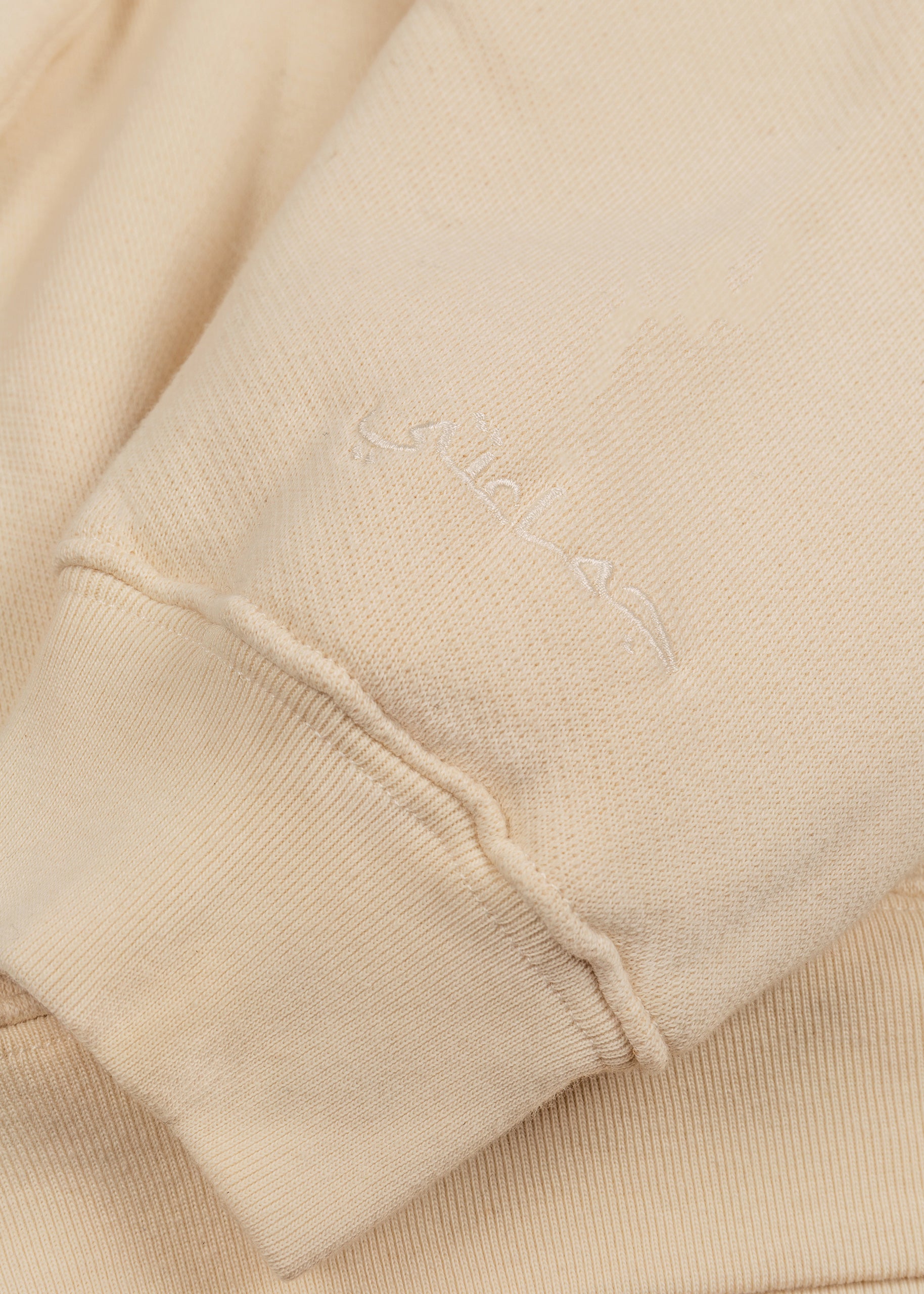 LFE Stretched Logo Hoodie - Natural Cotton